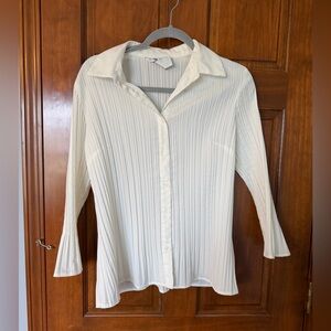 Fred David White Button Down Shirt Size Large